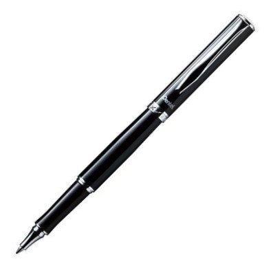 【史代新文具】飛龍牌Pentel K611A-AT Sterling系列 黑芯黑桿 高級不鏽鋼 鋼珠筆
