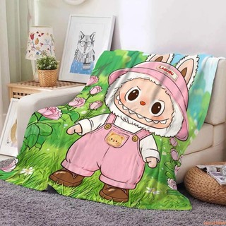 ✨CAVE熱賣✨ labubu拉布布卡通辦公室學生午睡毯毛毯四季沙發午休披肩毯薄毯