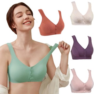 Women Plus Size Bra Cotton Lightweight Underwear Without Ste