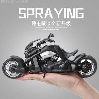 💖台灣熱銷💖合金暴龍摩托車模型模擬JAY周傑倫同款機車光金屬玩具車禮物親子機器人