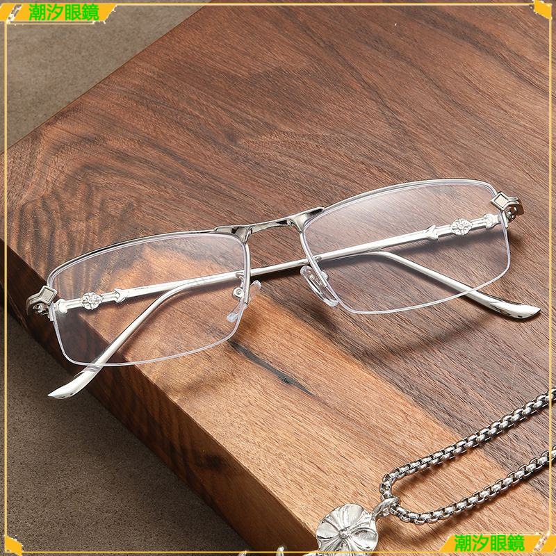 👓老花眼鏡👓百搭商務半框老花眼鏡 金絲框老花眼鏡 金屬半框老花眼鏡 時尚個性老花眼鏡 老花眼鏡 老花鏡 眼鏡