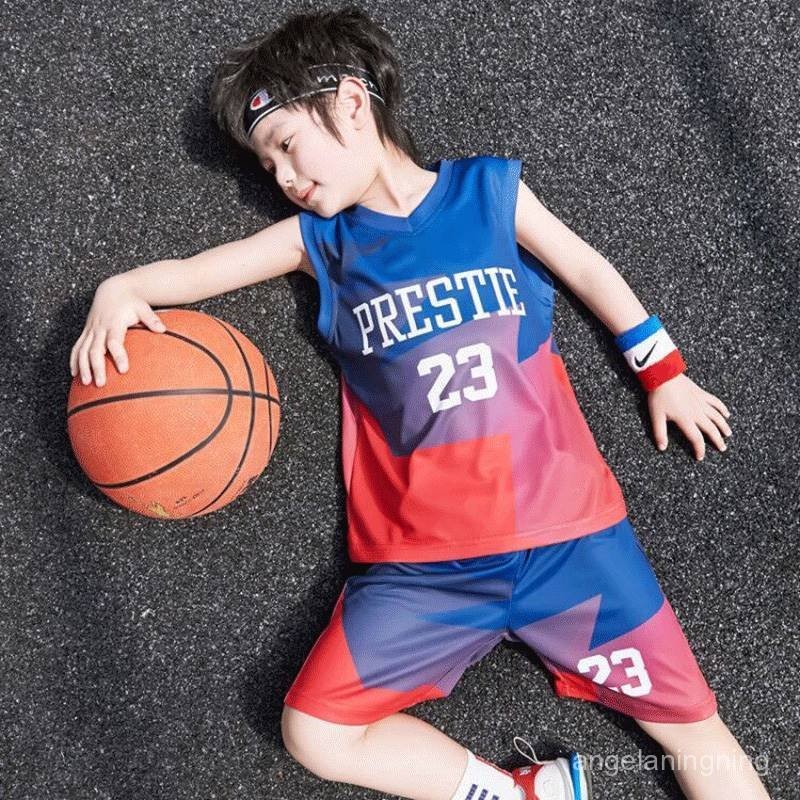 限時加購💌LAVI男童籃球服速幹套裝無袖夏季背心兒童籃球服中大童運動球衣 D5DY