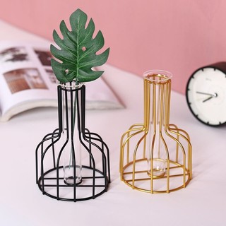 New Style Retro Iron Line Flowers Vase Home Party Decoration