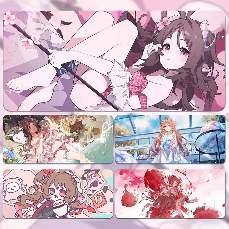 【現🧡貨】【潮玩精品2】艾雅法拉鼠標墊超大號明日方舟遊戲週邊滑鼠墊電競辦公桌墊護腕墊