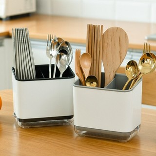 Multifunctional Spoon Fork Chopstick Storage Holder Box Doub