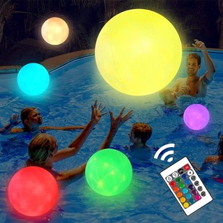 LED Beach Ball (40cm / 60cm) Light Up Beach Ball 16 Colors L