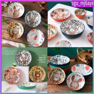 Japanese Ceramic Bowl Set Tableware Dinner Bowl Plate Noodle