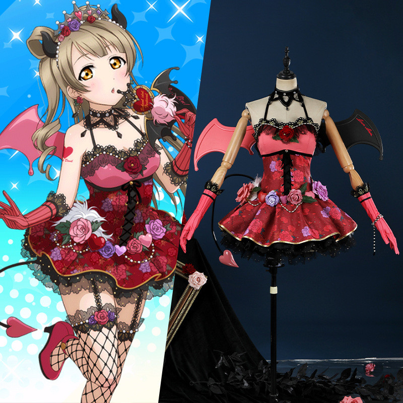 超商免運 加急出貨🔴lovelive cosplay小惡魔覺醒-南小鳥cos服萬聖節小惡魔表演服女 角色扮演