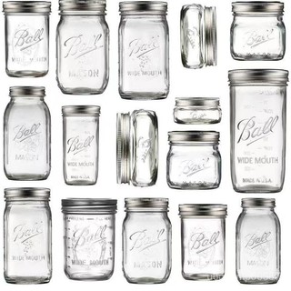 【透明刻度密封罐】Ball Mason Jar 美式梅森玻璃罐 隔夜燕麥杯 隔夜燕麥罐 早餐杯 奶昔杯 收納罐 透明玻璃