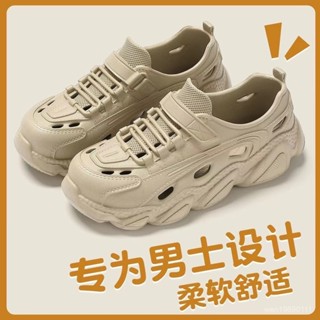 爆款洞洞鞋男士時尚加厚韓版沙灘戶外耐磨防滑開車釣魚防臭涼鞋夏 H374