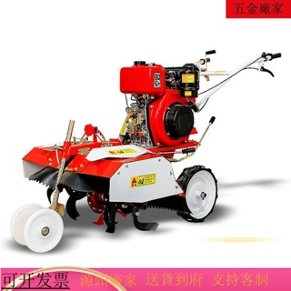 專供臺灣 火爆機器K微耕機 四䮠多功能微耕機 水旱兩用旋耕機 開溝機 除草起壟水田小型柴油