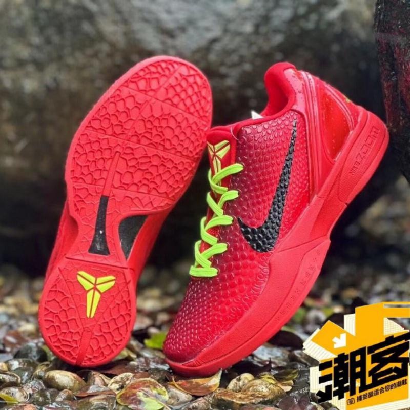 韓國代購正版 Kobe 6 Protro "Reverse Grinch" 紅色 科比6代 男子實戰籃球鞋