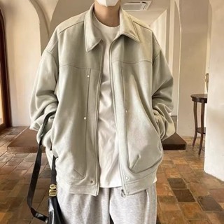 臺灣出貨 春秋款夾克美拉德外穿港風百搭工裝外套高階休閒痞帥秋裝上衣潮 韓版外套 防風外套 休閒夾克 潮牌外套 工裝外套