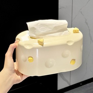 蝸居生活館🔆ins風紙巾盒 乳酪創意紙巾盒客廳家用桌面紙抽盒ins風現代可愛網紅餐桌抽紙盒 卡通紙巾盒 北歐風抽紙盒