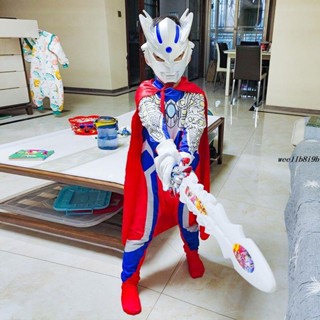 表演服🎠 兒童奧特曼衣服小男孩幼兒園角色扮演服裝連體賽羅迪迦奧特曼整套