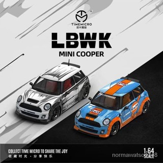 TimeMicro 1:64 LB授權寶馬迷你MiniCooper漫畵版閤金汽車模型TMB2