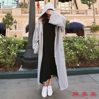 【M-5XL大尺碼】大尺碼女裝 連帽衛衣 帽t 長袖上衣 寬鬆顯瘦 加絨加厚胖MM300斤寬鬆大碼女裝外套200斤衛衣連