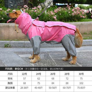寵物雨衣 大狗雨衣 大型犬衣服 大型犬雨衣 狗狗雨衣大狗金毛薩摩耶中型大型犬包四腳寵物大狗衣服