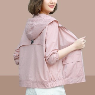 防曬衣 防曬外套 薄外套 騎車防曬衣 抗UV外套 夏季女士輕薄外套 透氣連帽防曬衣 休閒戶外防曬服 薄外套 冰絲外套