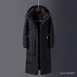 大尺碼羽絨外套 過膝男羽絨服2023羽絨服男長版冬季新版潮牌加厚保暖情侶潮牌外套 保暖 防寒 羽絨外套999 SGAK