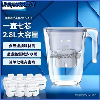 可開發票飛利浦濾水壺2.8L家用凈水壺小型廚房用具凈水器過濾水壺 活性炭濾水器 送濾芯 濾水壺 過濾壺 淨水器