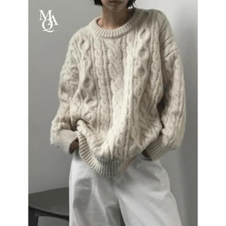 Codibook｜韓國 MAENIQUE 寬鬆傘袖粗線長版羊毛衫［預購］針織衫 毛衣 女裝