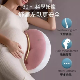 孕婦枕 護腰枕 孕婦枕頭護腰側睡枕 月亮枕 側睡枕 多功能U型託腹抱枕孕婦睡覺神器 腰枕託腹枕靠腰 -潼YOYO