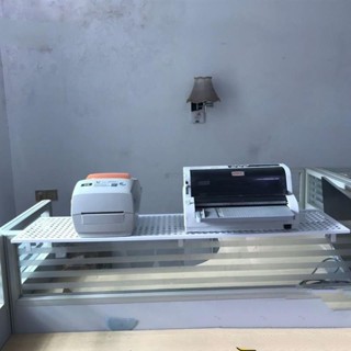 辦公室 桌面 電話 機架 辦公桌 隔板 列印機 架子 工位檔案收納 置物架 辦公桌 隔板 印表 機架子 潼YOYO