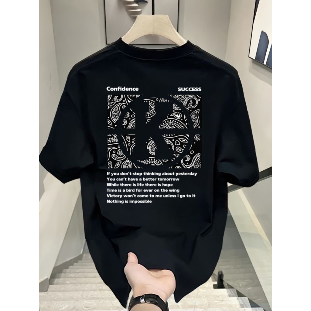 100%純棉短袖高磅純棉t恤 美式上衣 男生短T 落肩寬鬆t-shirt 韓係 Oversize 大尺碼男裝AA03