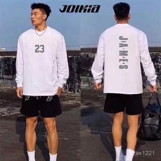 美式籃球運動長袖 男女秋冬上衣 寬鬆透氣上衣 速幹訓練球服 球衣潮牌 排汗衫 休閒運動上衣 秋季上衣男
