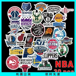 【好物熱賣🎉】31張入 NBA 籃球隊LOGO貼紙 防水行李箱貼紙 機車貼紙 筆電貼紙 汽車車貼 塗鴉貼紙 卡通動漫貼