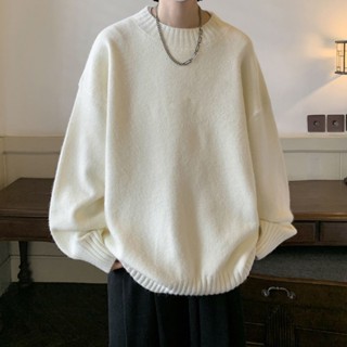 365Days-秋冬美式軟糯加厚慵懶風毛衣男女港風ins百搭寬鬆針織衫休閒外套