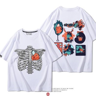 鏈鋸人 衣服 外套 cos服電鋸鏈鋸人啵奇塔瑪奇瑪早川秋聯名週邊短袖男女夏季純棉T恤百搭 G7JQ