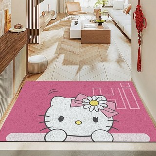 kitty地毯🎀 凱蒂貓入戶門絲圈地墊室外耐臟pvc腳墊大門口進門毯玄關門外墊 刮泥地墊 玄關地墊 絲圈地墊 門口地墊