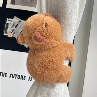 窗簾綁帶🎀 卡通新款ins風可愛卡皮巴拉窗簾綁帶固定扣公仔臥室客廳家用宿舍 窗簾綁繩 綁窗簾 窗簾 束繩