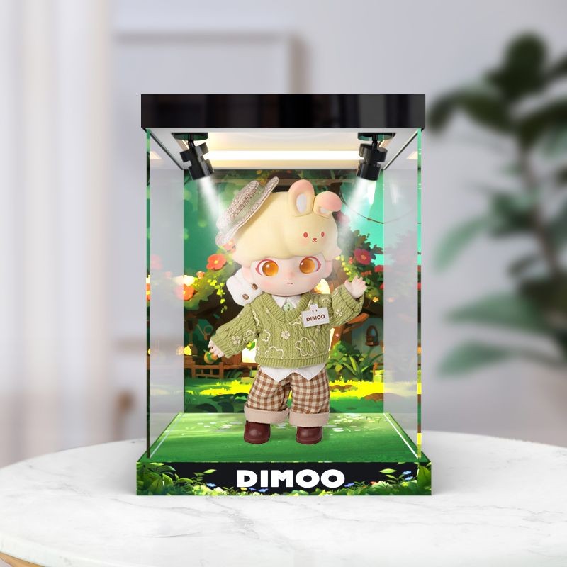 👻DIMOO展示櫃 收納櫃 亞剋力展示盒適用POPMART泡泡瑪特Dimoo bjd 假日兔 潮玩收納罩子