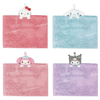 【現貨】小禮堂 Sanrio 三麗鷗 50x37cm 超吸水腳踏墊 (探頭款) Kitty 美樂蒂 酷洛米 大耳狗