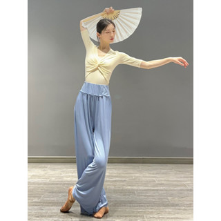 舞蹈 練功 服裝 女 形體 古典舞 現代舞 兩件套 背心 莫代爾 短袖 上衣 冬季 訓練服 舒適 彈性 透氣 專業舞衣