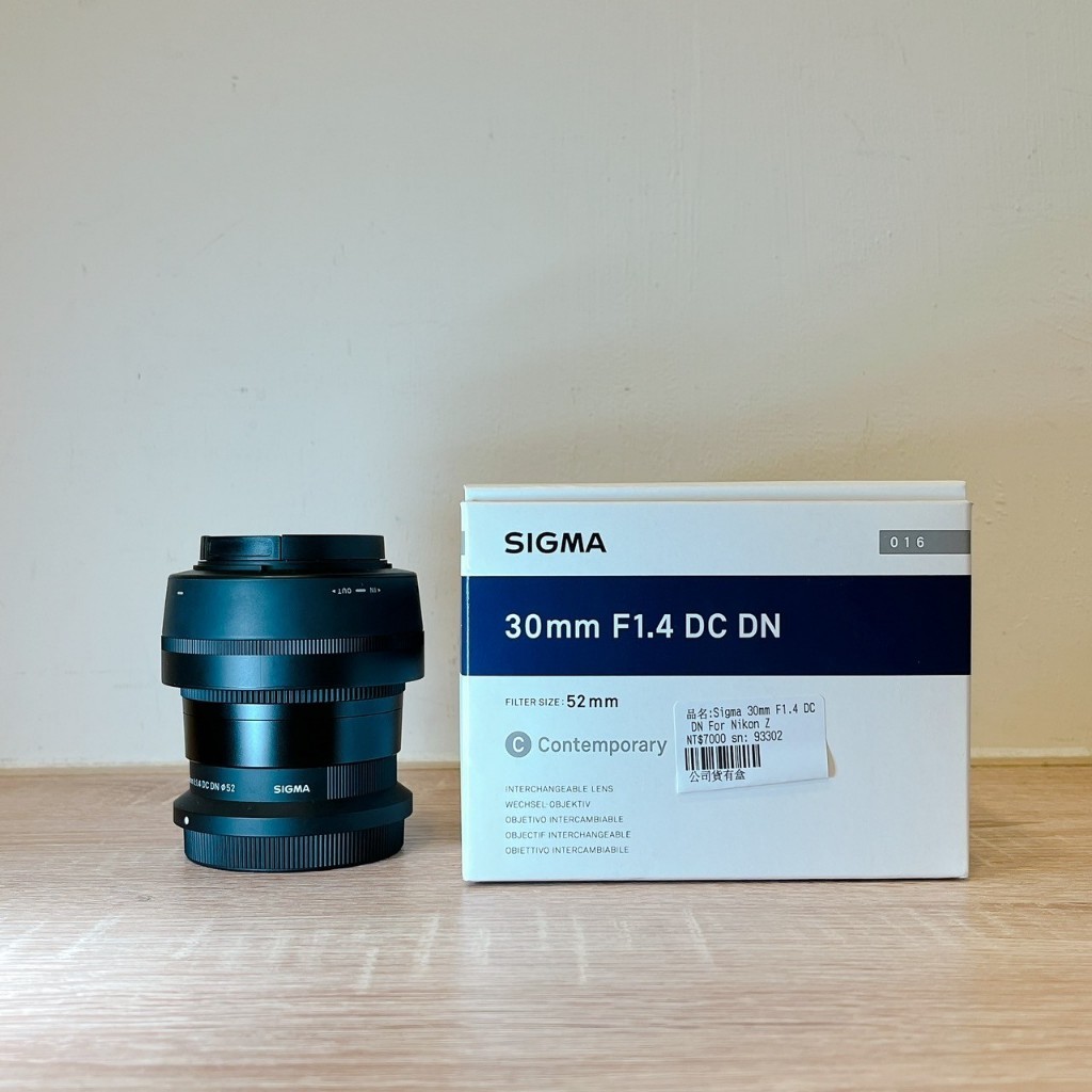 Nikon Z50 Z30用定焦鏡 Sigma 30mm F1.4 DC DN 大光圈定焦 輕巧 二手鏡頭 林相攝影