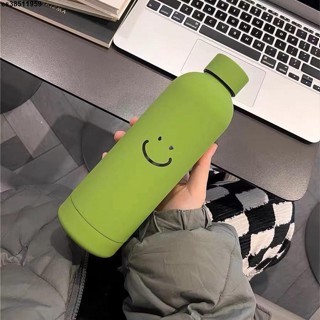 【❤臺灣發貨🔥】可愛保溫瓶 保溫杯 簡約笑臉小眾學生保溫杯大容量小巧輕便攜帶高顏值杯子不銹鋼水壺
