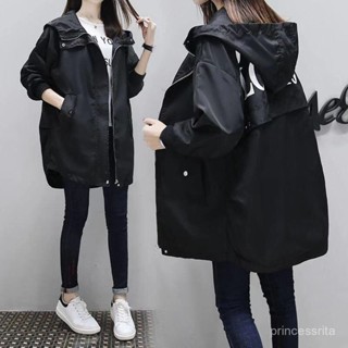 【🔥限時特價🔥】胖MM外套女中長款2023春秋新款韓版寬鬆大碼洋氣百搭學院風風衣潮 GLVO