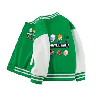 ❄❄男童外套冬季加厚新款我的世界衣服兒童百搭上衣男孩春秋裝棒球服