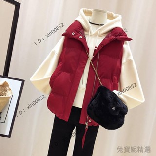 【🌈乖乖YuKi精品優選】羽絨背心 羽絨棉馬甲女 棉襖外套保暖背心 北極絨胖mm大尺碼羽絨棉服馬甲女短版韓版學生秋冬百