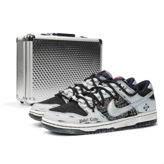 日本代購 Nike Dunk Low 叄次實驗室 暗黑撲克 做舊髒髒鞋 高階灰 腰果花布 低幫 板鞋 運動鞋 Nike鞋