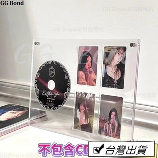 🔔臺灣熱銷🔔明信片唱片專輯收納盒高畫質透明亞剋力碟片展示架小卡展示架 CD卡片卡磚 唱片專輯收納 高畫質透明亞克力碟片擺