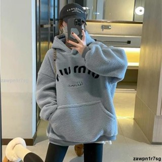 💟💟新品特惠大尺碼 加厚 連帽羊羔毛 衛衣 新款時尚 大學t 寬鬆加絨 套頭 保暖上衣