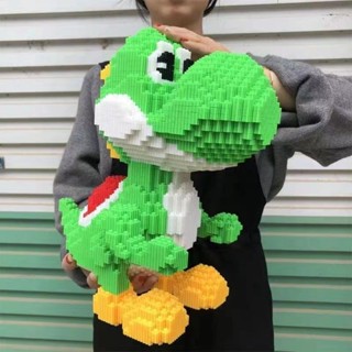 🌸桃園出貨🌸相容 拼圖玩具 恐龍玩具 男孩子玩具 微小顆粒 益智兒童拼裝玩具 高難度 擺件耀西 兒童節禮物 野原