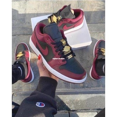 NIKE AIR JORDAN 1 LOW 金屬飛翼 酒紅 籃球鞋 男款 DB6491-600