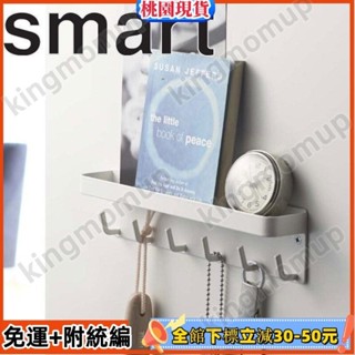 ✨雙層磁吸門後掛鈎置物架入戶門玄關收納免打孔衣帽雨傘鑰匙掛架 HBQM618