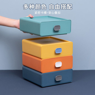 ⭐居家收納⭐ins風桌面抽屜式收納盒化妝品辦公女孩宿舍桌子收納神器疊加批發